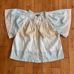 Lilia P Plaid Blouse - Size XS